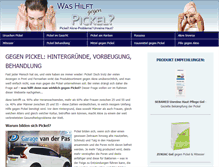 Tablet Screenshot of hilft-gegen-pickel.de